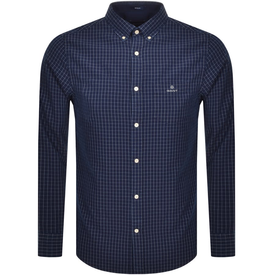 Alternative Image for ProductGant Indigo Window Pane Shirt Navy1